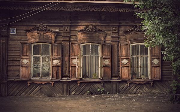Деревянное зодчество Томск окна