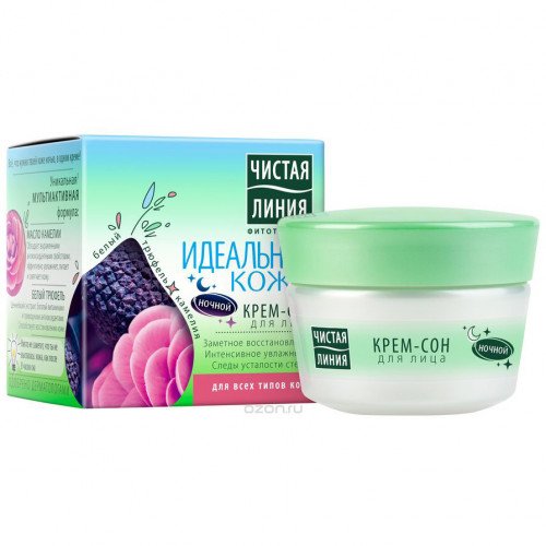 Крем мусс для лица чистая линия идеальная кожа