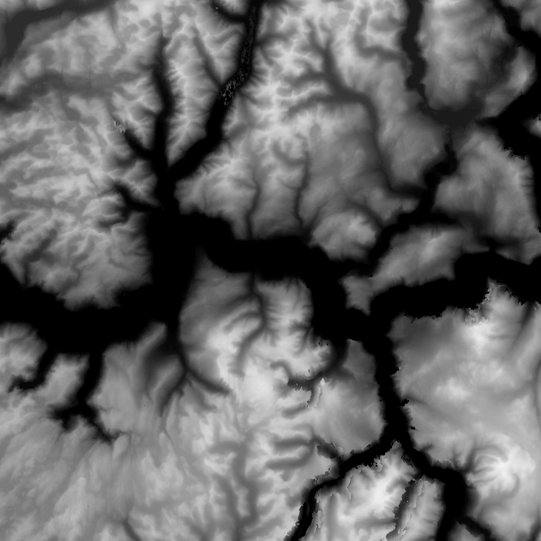 Heightmap горы