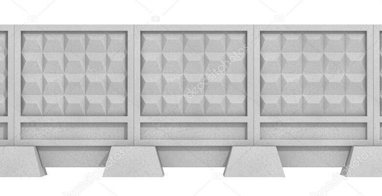 Бетонный забор Лахмана вектор