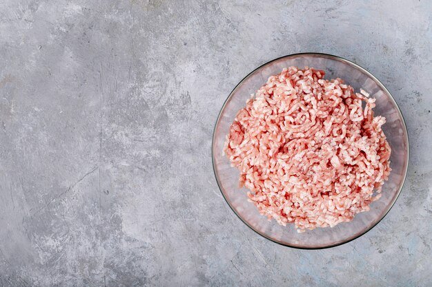 Фарш куриный сверху