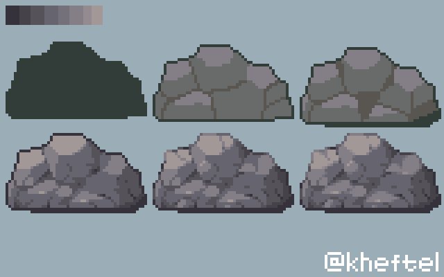 Пиксельный камень