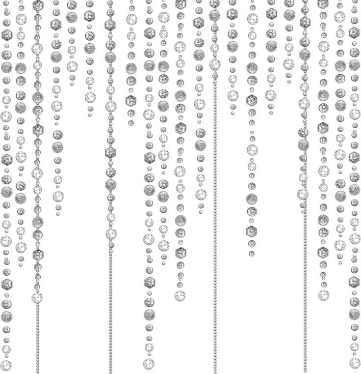 Стеклянные бусы на прозрачном фоне