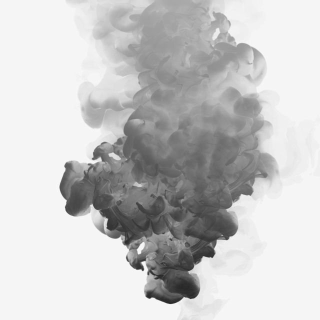 Эффект дыма на белом фоне