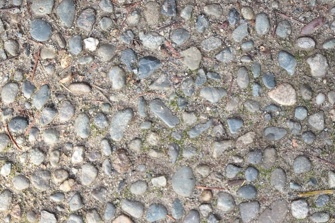 Галька в бетоне