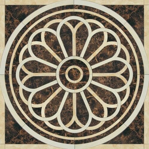 Панно Valentino scuro Roseton 120x120