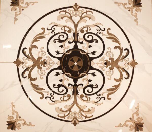 Infinity Ceramic Tiles Valentino Chiaro Roseton Chiaro 120х120