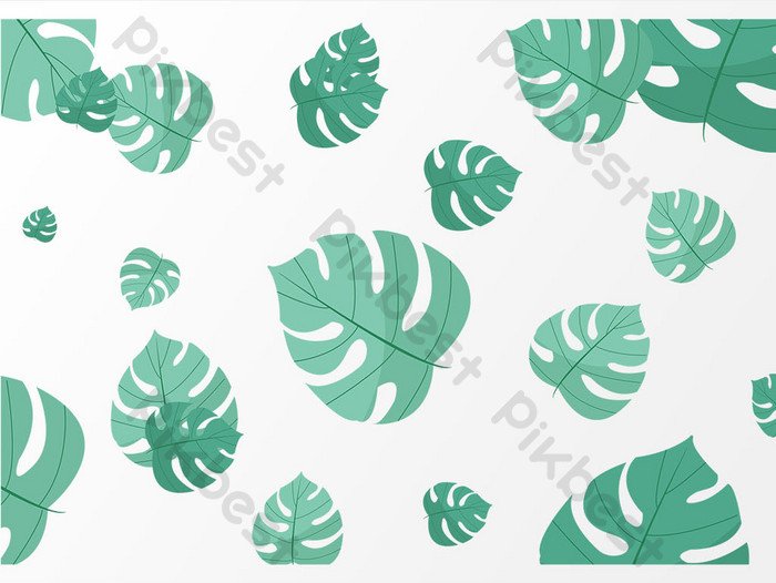 Тропические листья СВГ