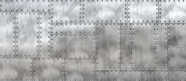 Текстура клепанного металла