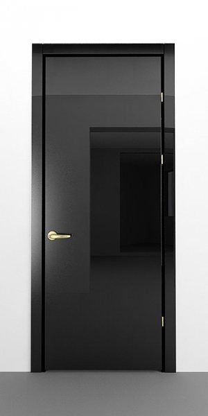 Черные глянцевые двери