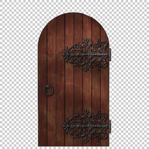 Сказочная деревянная дверь