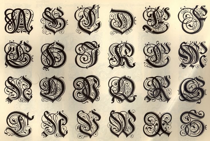 Монограмма шрифт