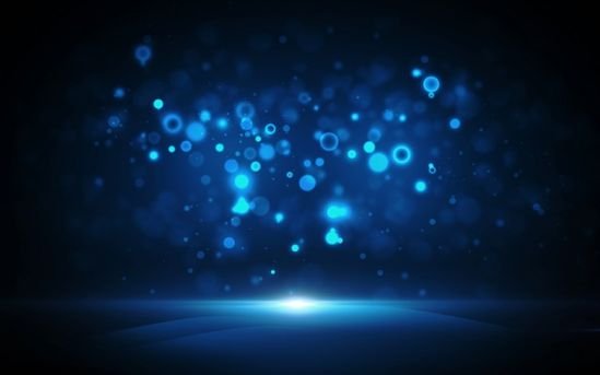 голубая блики