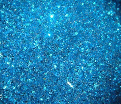 Синие блестки