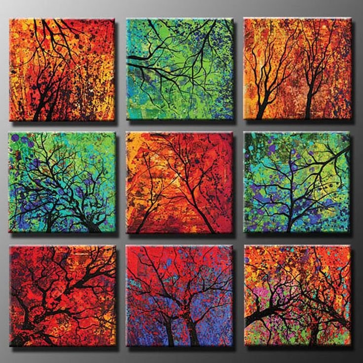 Абстрактные картины для интерьера