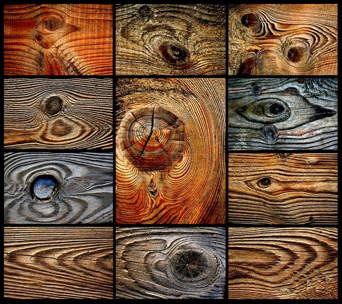Разные текстуры дерева