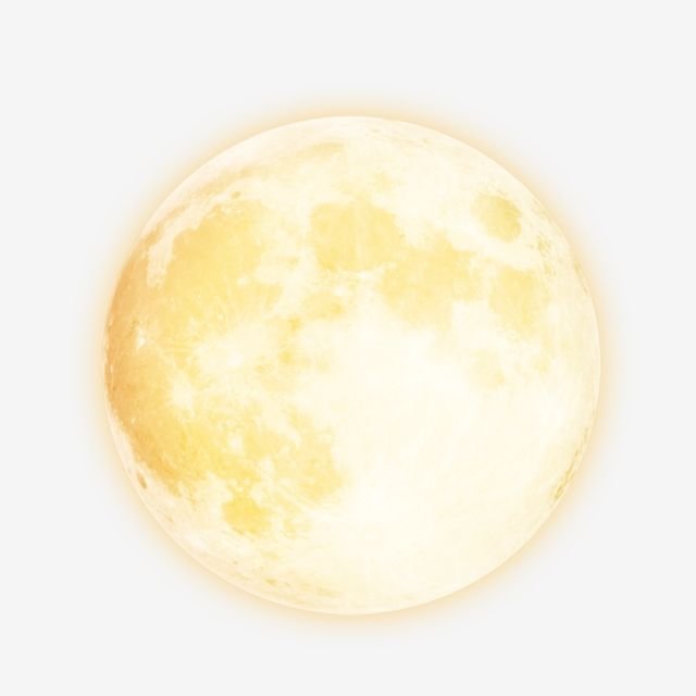 Луна на прозрачном фоне