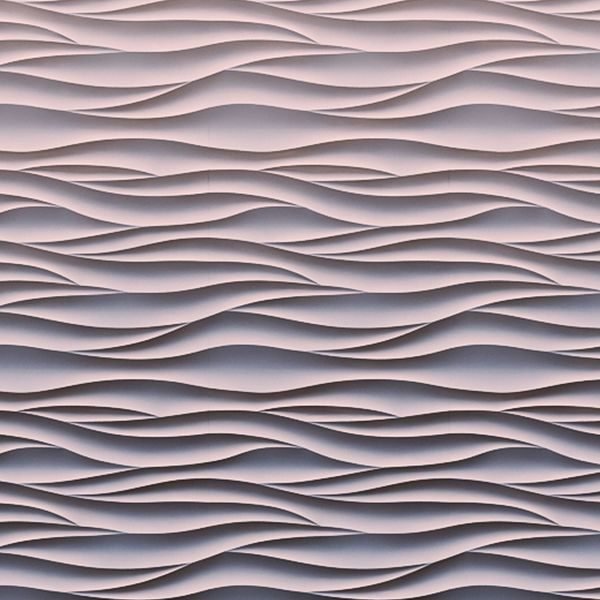 Гипсовая 3д панель волна Аравийская