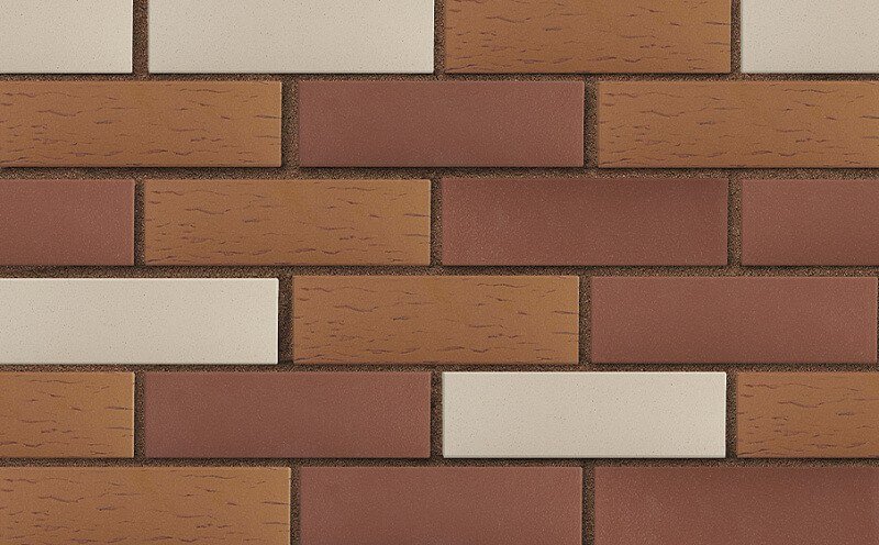 Клинкер фасадный тёмно-красный "Эдинбург" 0,71nf береста
