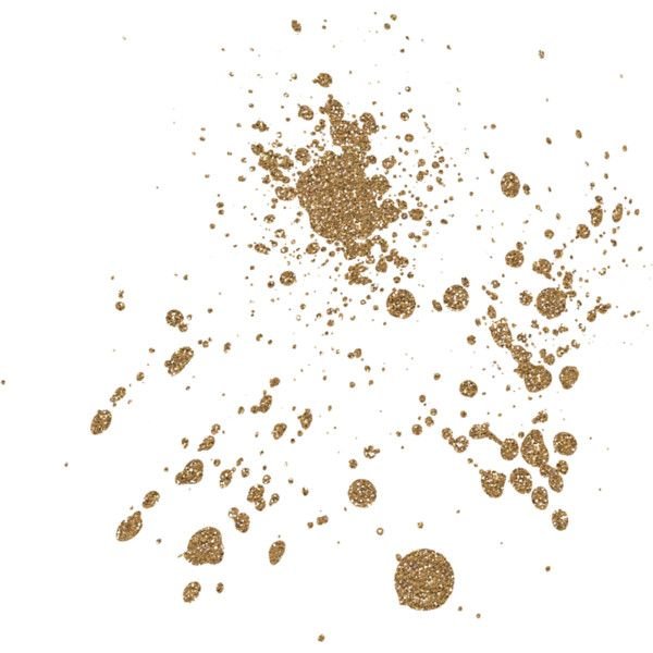 Брызги золотой краски