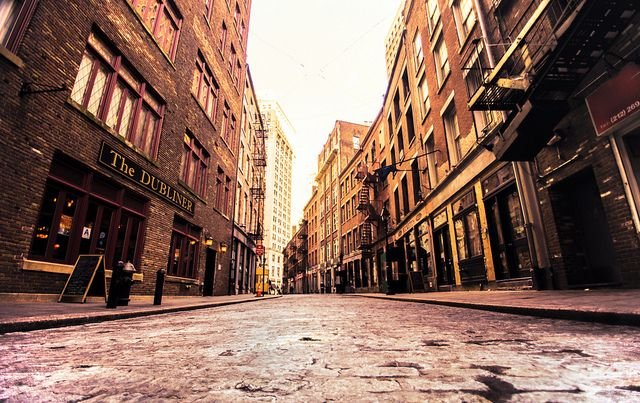 Нью-Йорк улицы снизу