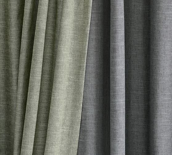 Ткань портьерная серая