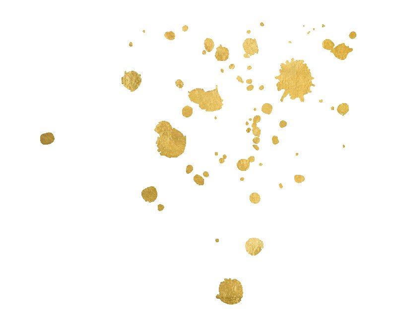 Золотая россыпь без фона