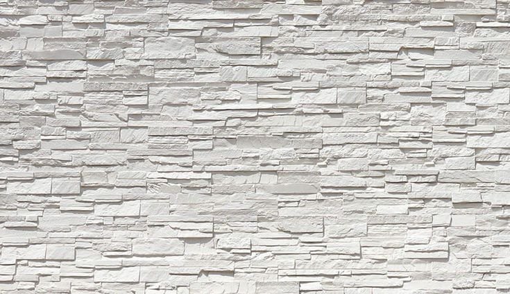 Панель декоративная "кварцит" белый (0,98х0,50м)