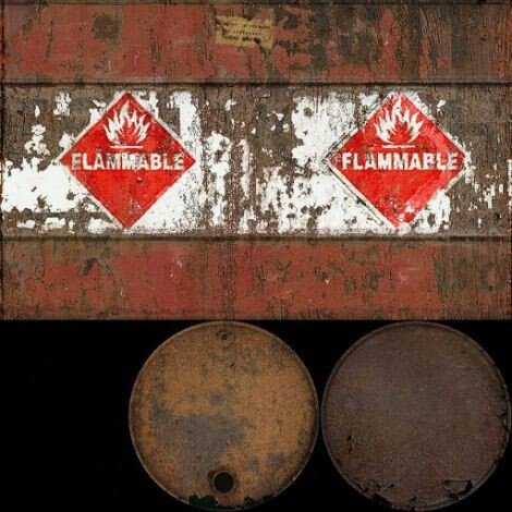 Развертка металлической бочки