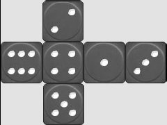 Игральный кубик развертка