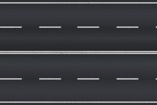 Дорожное полотно с разметкой