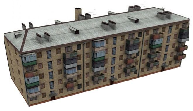 Хрущевка 1-335 крыша