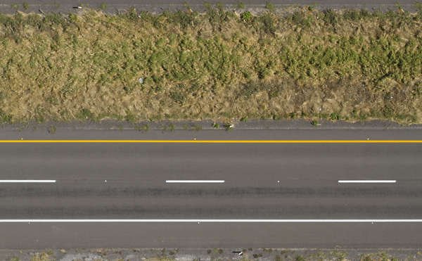 Текстура дороги с разметкой