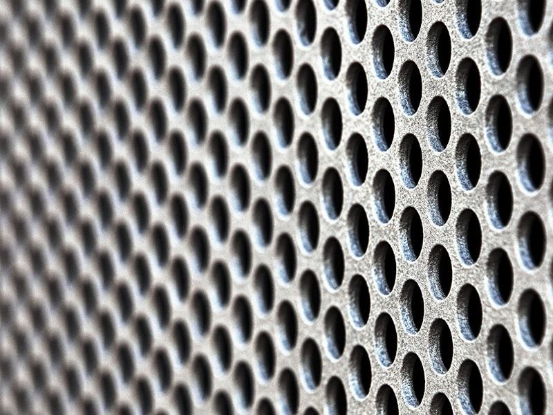 Сетка перфорированная металлическая