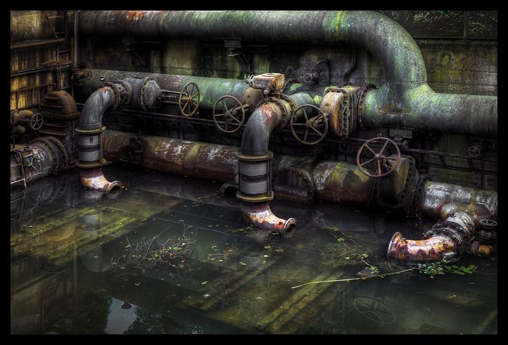 Старые канализационные трубы