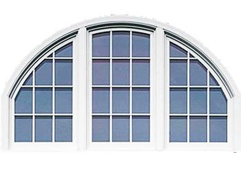 Рамки окна полукруглые