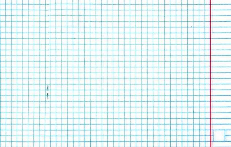 Скан тетрадного листа в клетку а5