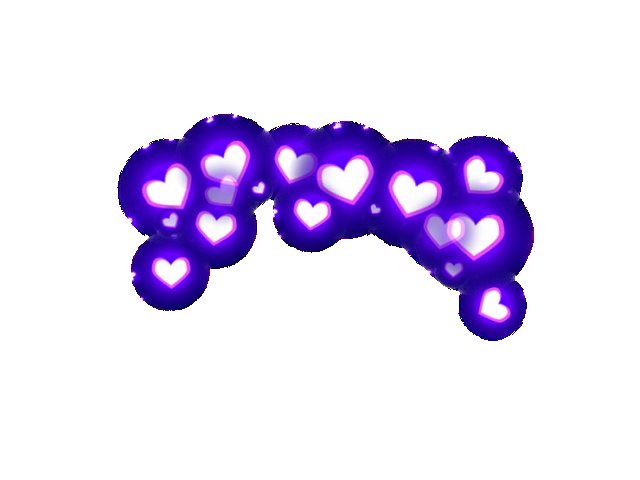 Сердечки над головой