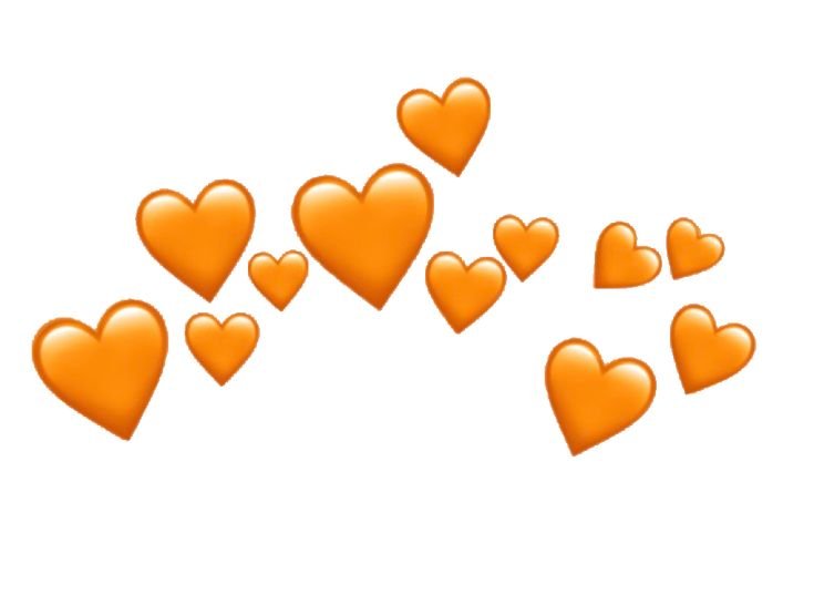 Сердечки на прозрачном фоне