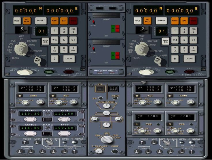 Панель с кнопками управления