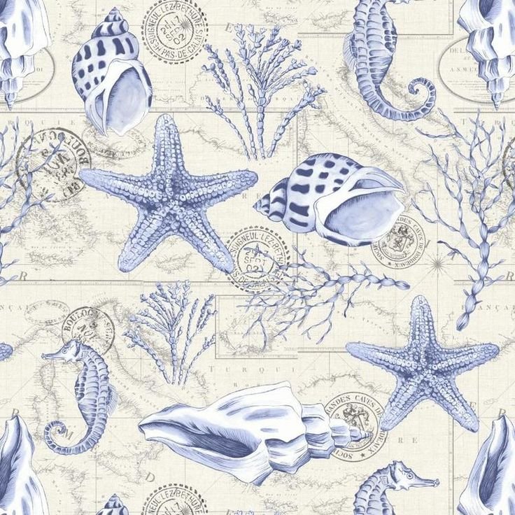 Ткань с морской тематикой