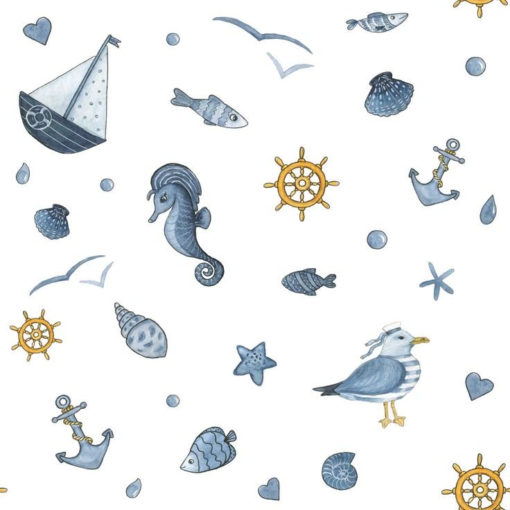 Фон морская тематика детский