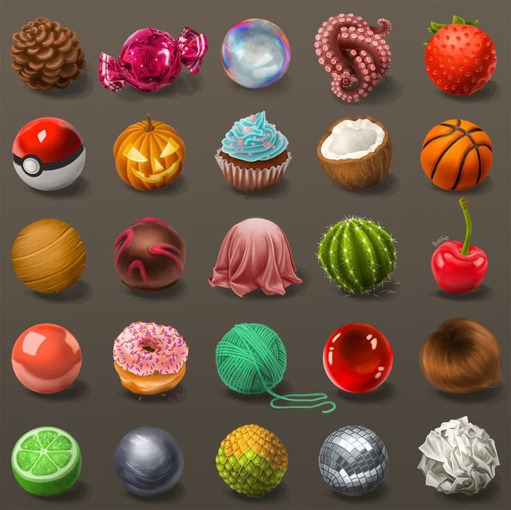 Текстуры разный предметов