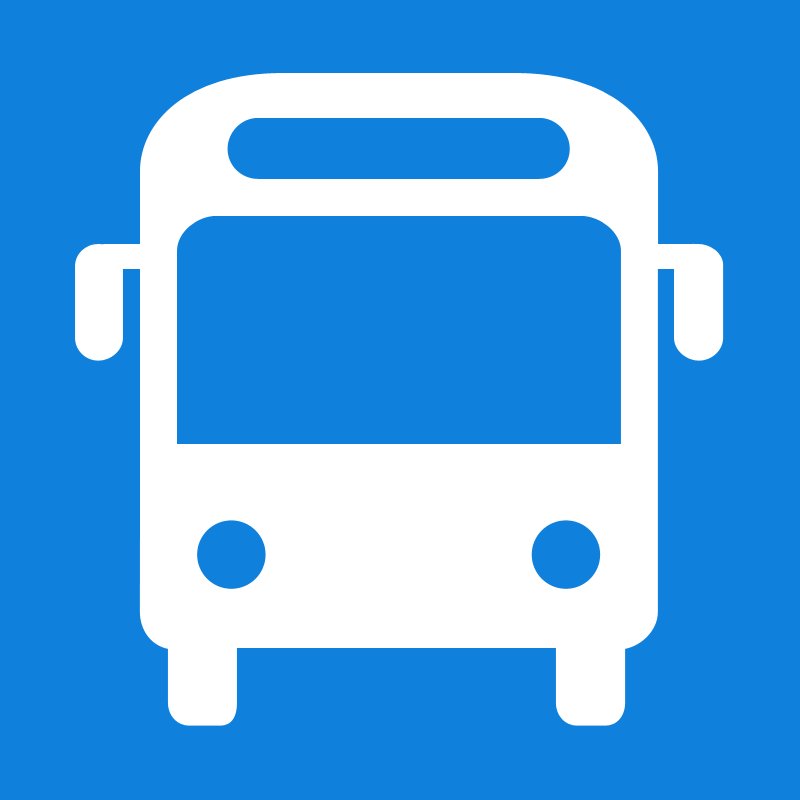 Пиктограмма остановка автобуса