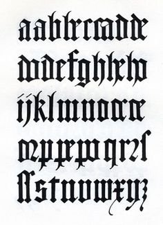 Красивые шрифты в готическом стиле