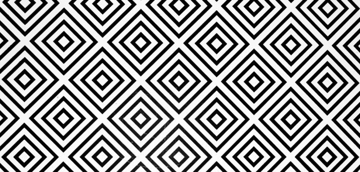 Геометрический орнамент черно белый