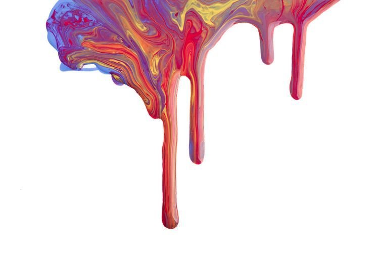 Стекающая краска