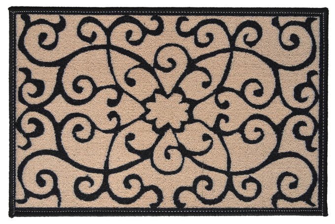 Коврик придверн 37-101 Fusion, 40х60см, коричн-серый