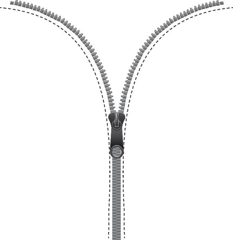 Молния металл замок d042