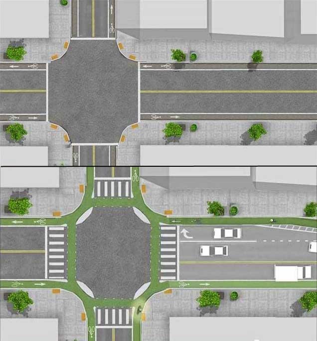 Дорога вид сверху